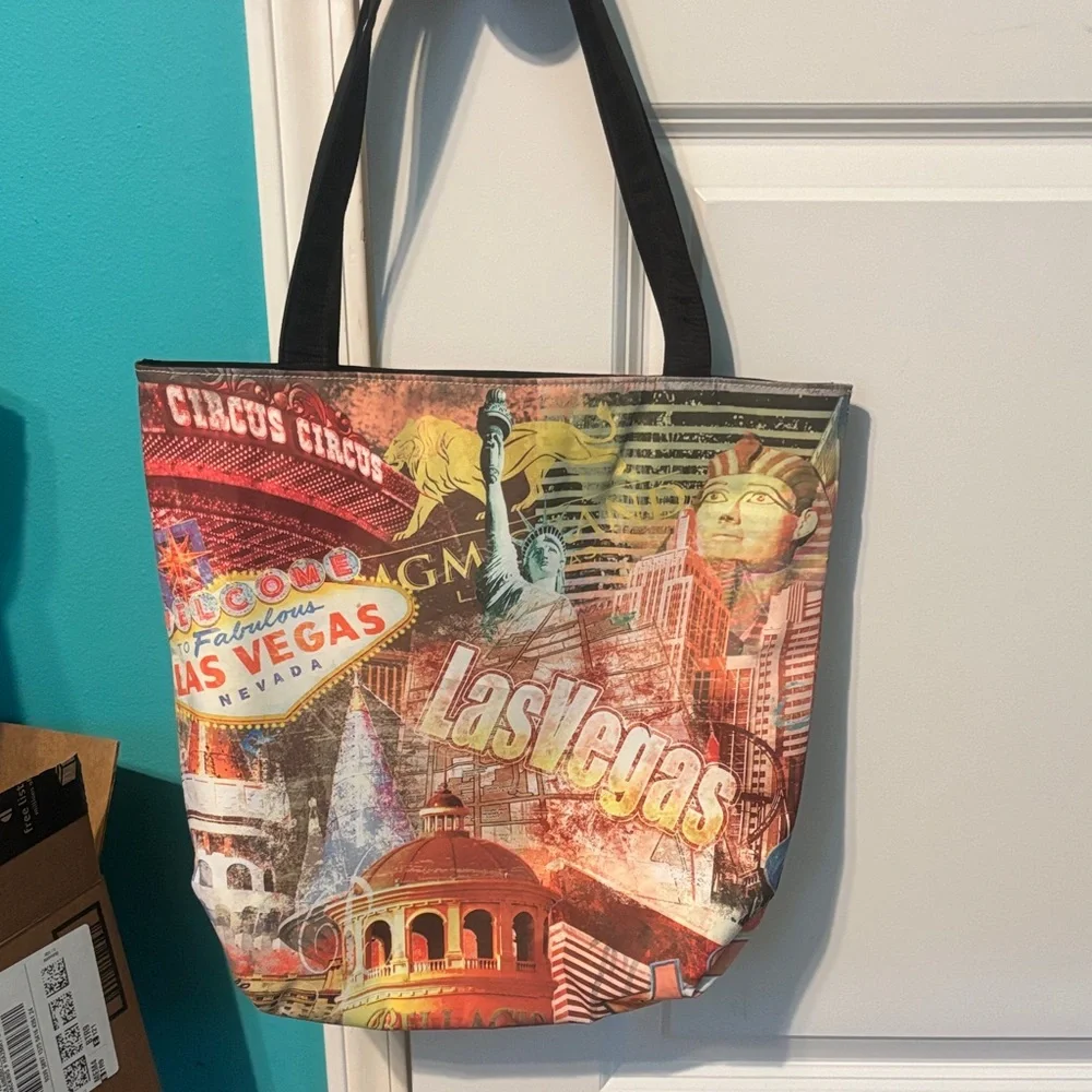 Las Vegas Themed Tote Bag
